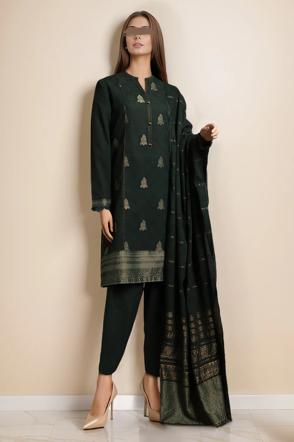24006-07A-1 Luxury Pakistani Unstitched Dresses - Fatima’s Boutique