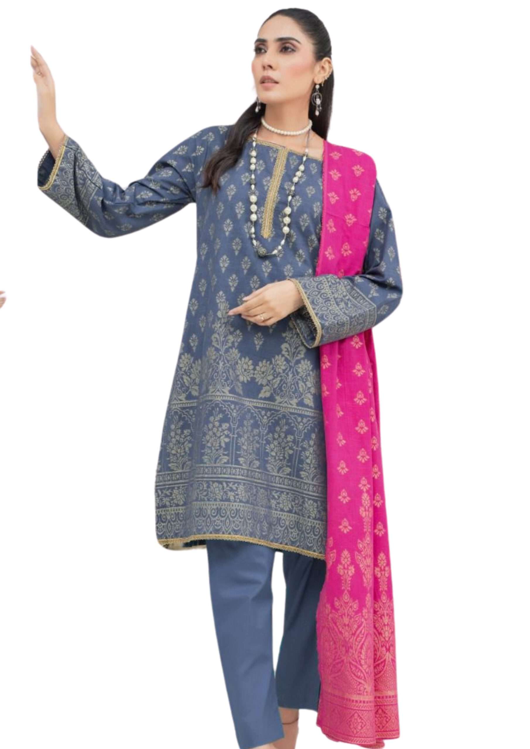 Minahil Banarsi Khaddar -04-1 Luxury Pakistani Unstitched Dresses - Fatima’s Boutique