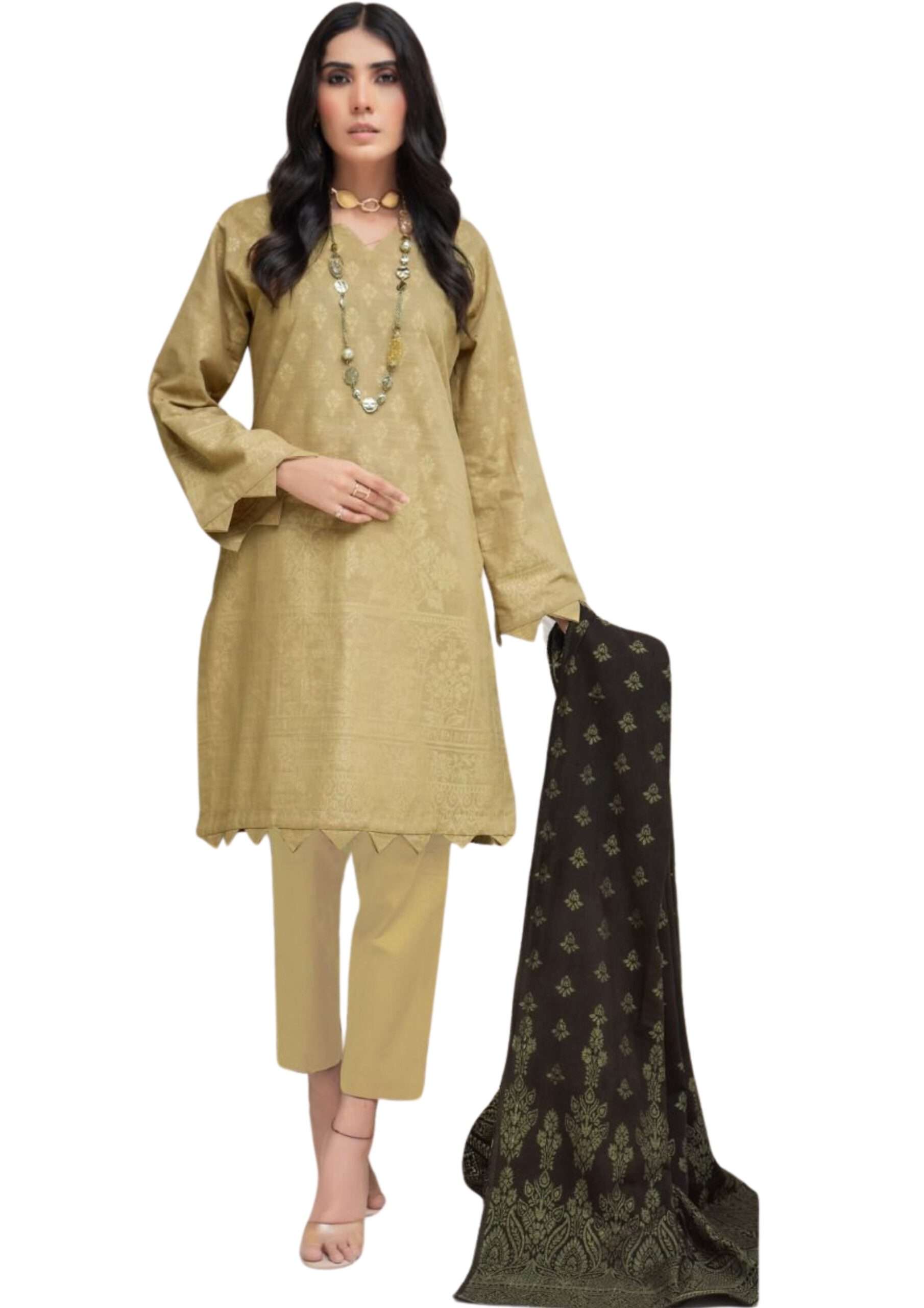 Minahil Banarsi Khaddar -07-1 Luxury Pakistani Unstitched Dresses - Fatima’s Boutique