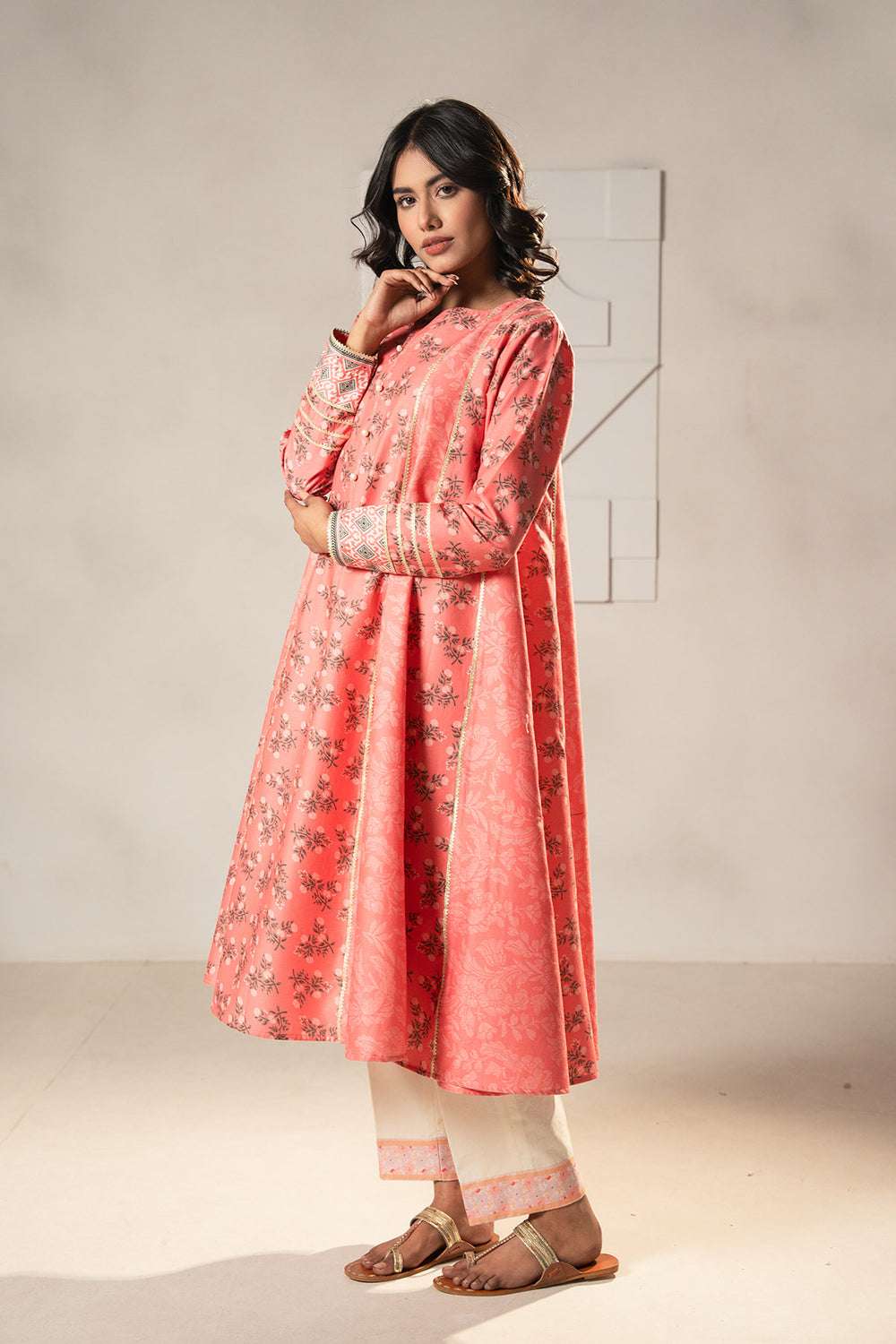 2-Pcs | Ready-to-Wear Stitched Printed Lawn | Shirt & Trouser | The Affordable by Tanabana Fabrics - Image 1