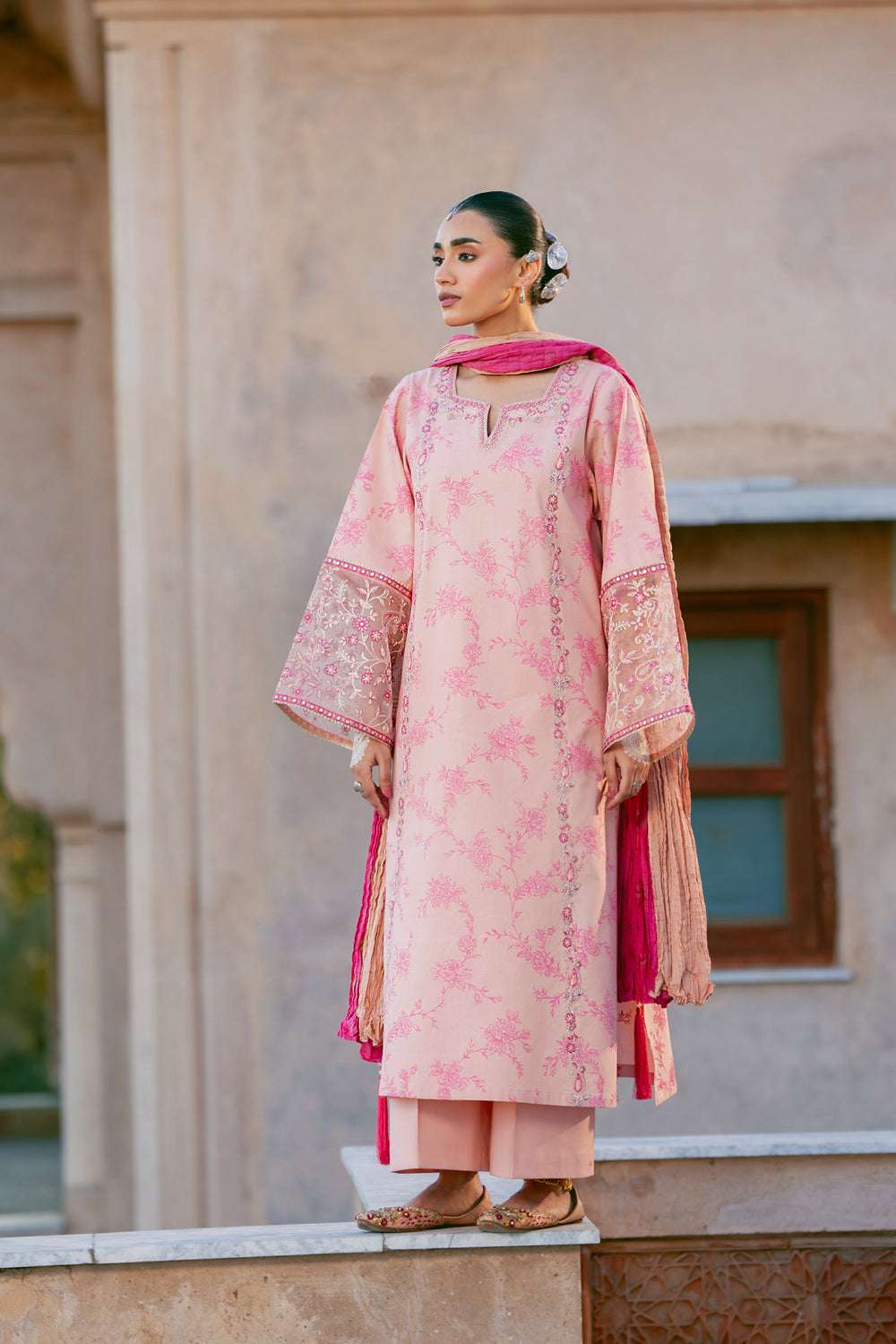 3-Pcs | Ready-to-Wear Stitched Luxury Embroidered Lawn Suit | Dilruba by Tanabana Fabrics - Image 1