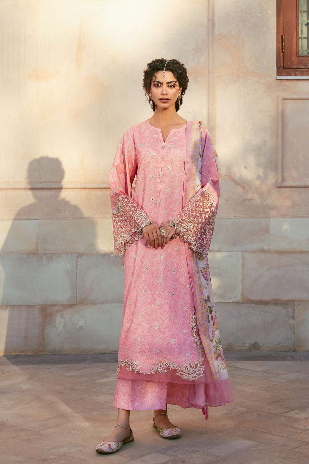 3-Pcs | Ready-to-Wear Stitched Luxury Embroidered Lawn Suit | Dilruba by Tanabana Fabrics - Image 1